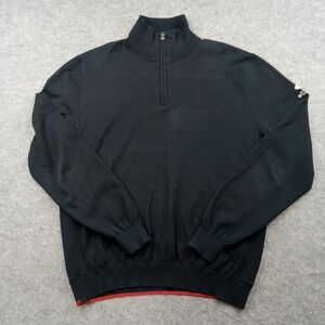 RLX Ralph Lauren Sweater Mens Large‎ Quarter Zip Golf Pullover Bandon Dunes Golf